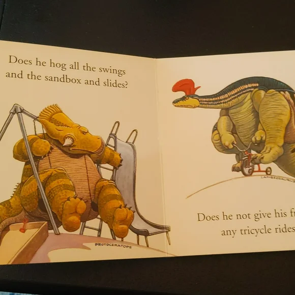 How Do Dinosaurs Play with Their Friends? Board book by Jane Yolen & Mark Teague - Picture 3 of 3